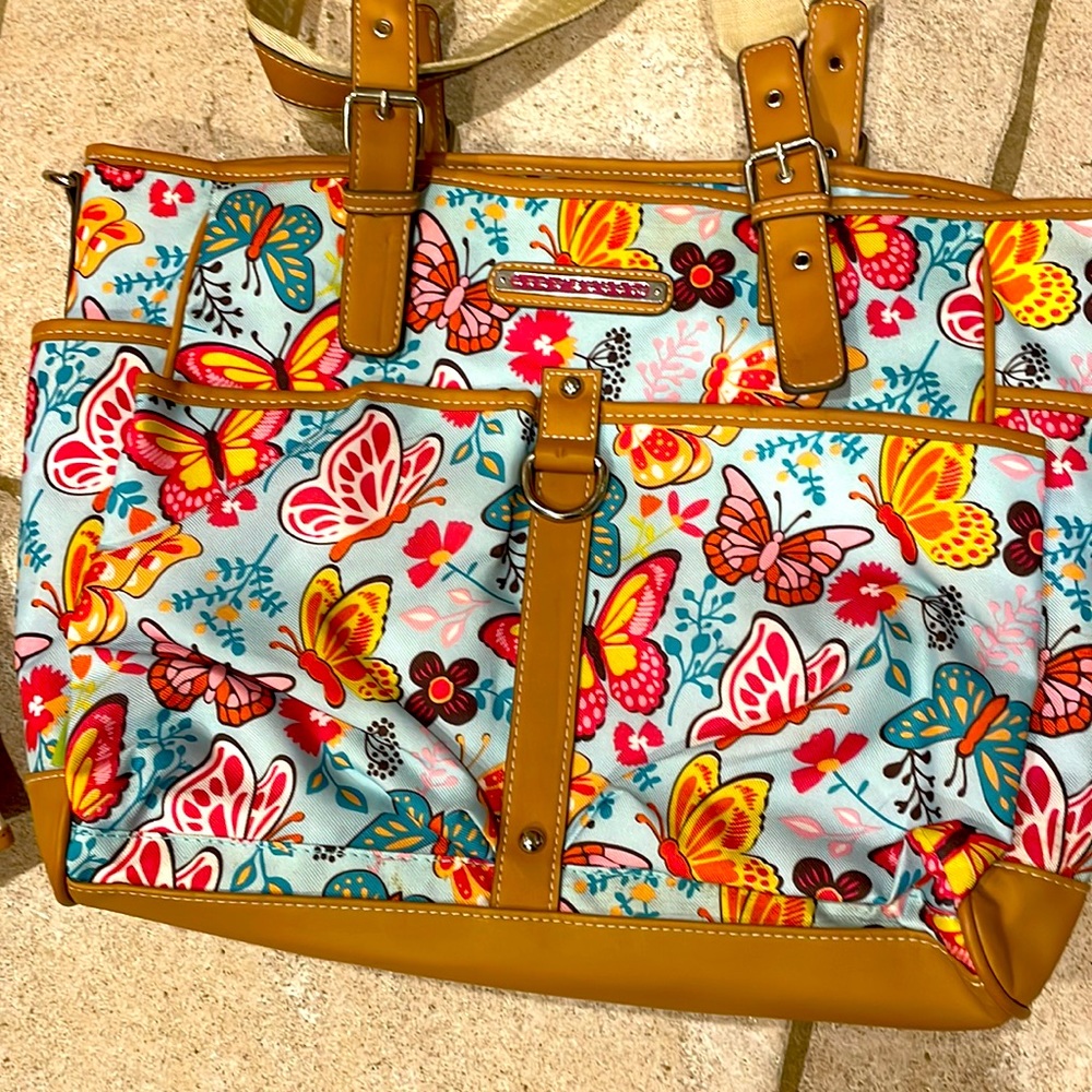 Lily Bloom canvas tote